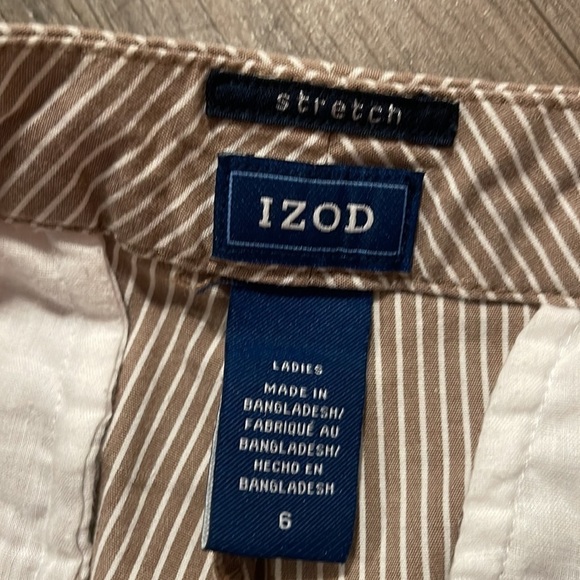 IZOD PINSTRIPE BERMUDA SHORTS (6) - Picture 5 of 7